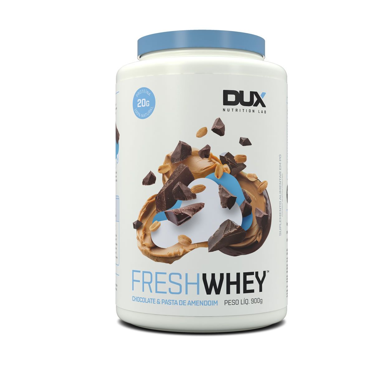 Fresh Whey - 900g  Chocolate e Pasta de Amendoim - Dux Nutrition*** Data Venc. 04/11/2023