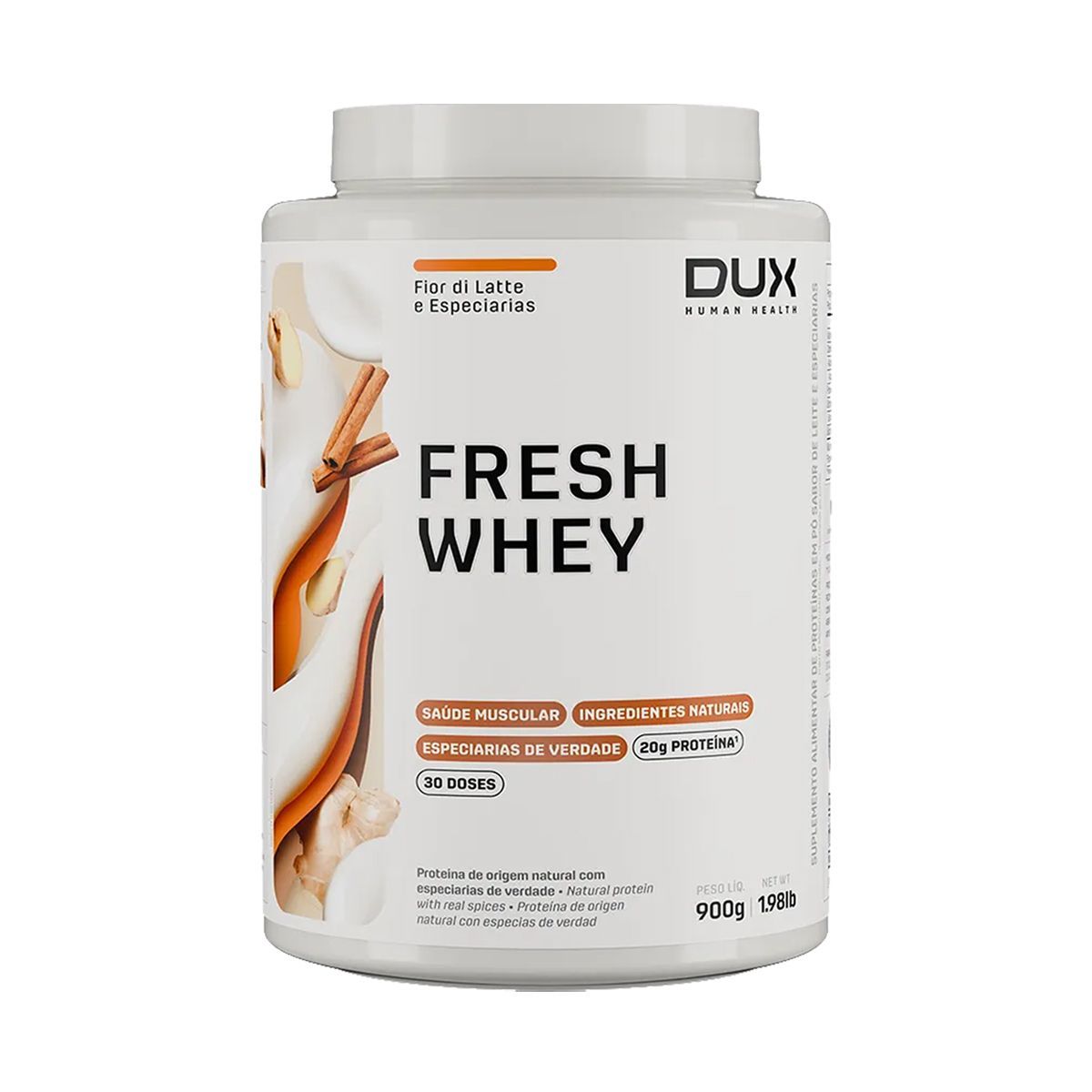 Fresh Whey - 900g Fior di Latte e Especiarias - Dux Nutrition