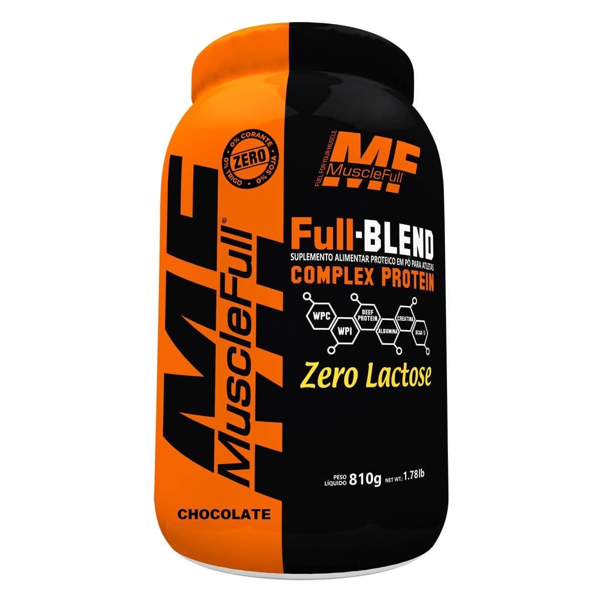Full Blend Zero Lactose - 810g Chocolate - Muscle Full