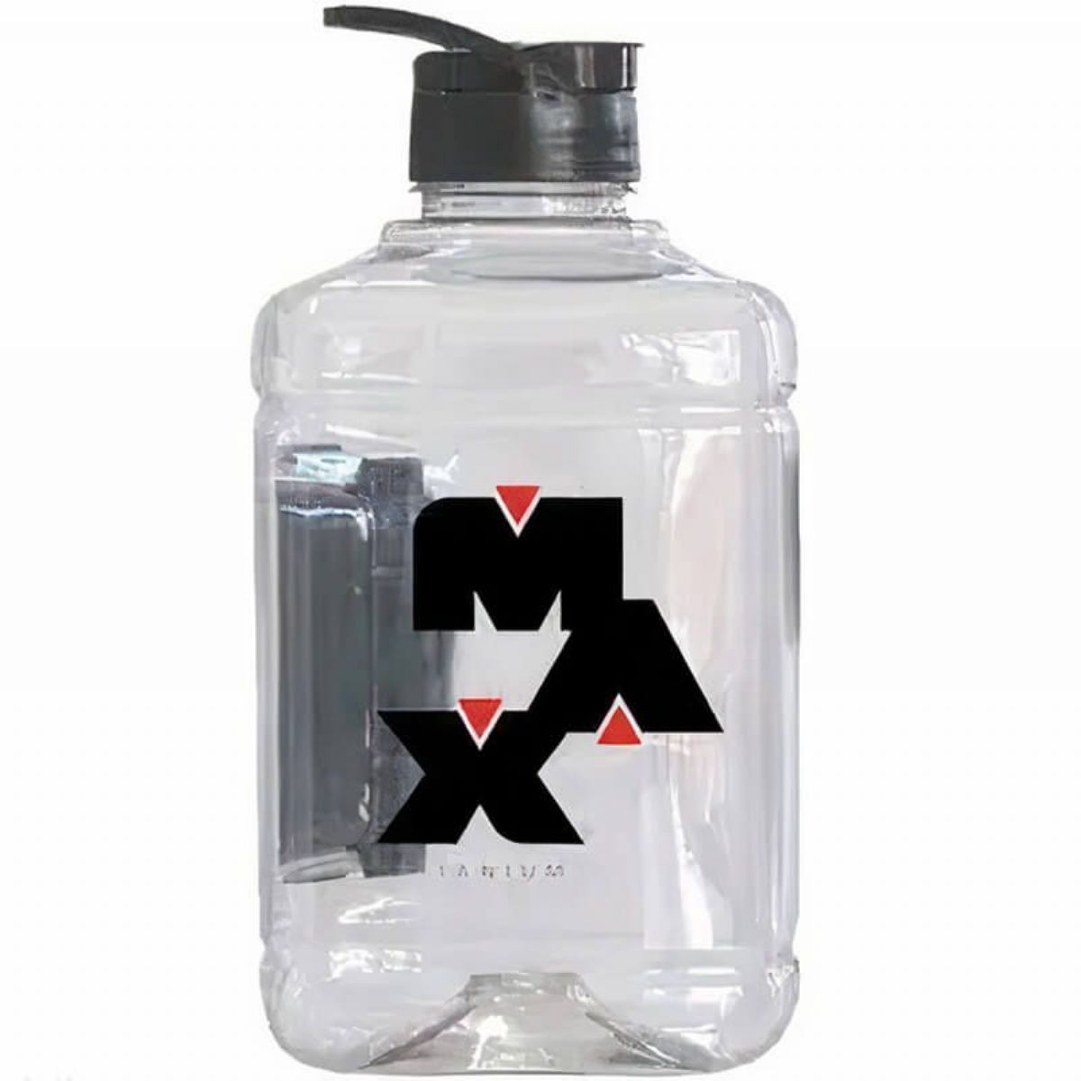 Gal�o Quadrado - 1500ml Transparente e Preto - Max Titanium