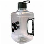 Gal�o Quadrado - 1500ml Transparente e Preto - Max Titanium