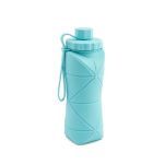 Garrafa Dobr�vel Silicone - 600ml Azul - Equaliv