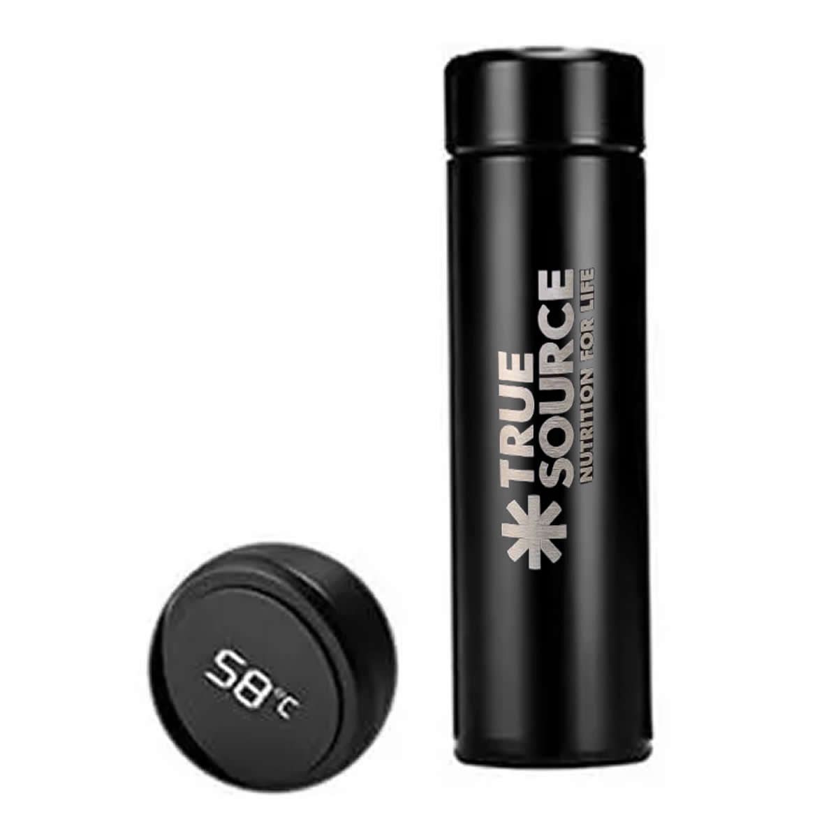 Garrafa T�rmica com Termostato - 500ml Preta - True Source
