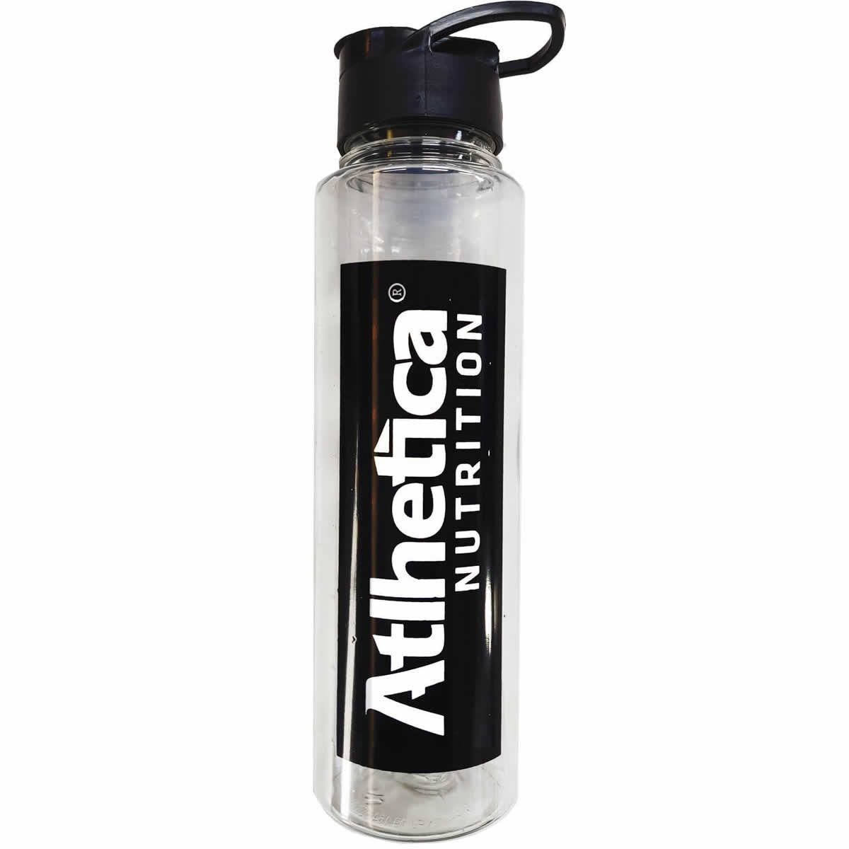Garrafa Twist - 500ml Transparente e Preta - Atlhetica Nutrition