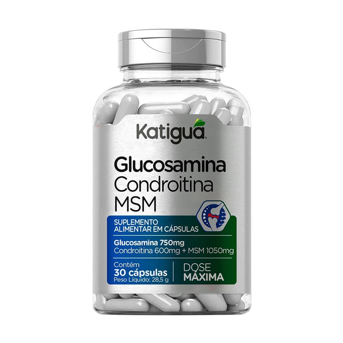 Glucosamina + Condroitina + MSM - 30 C�psulas - Katigu�