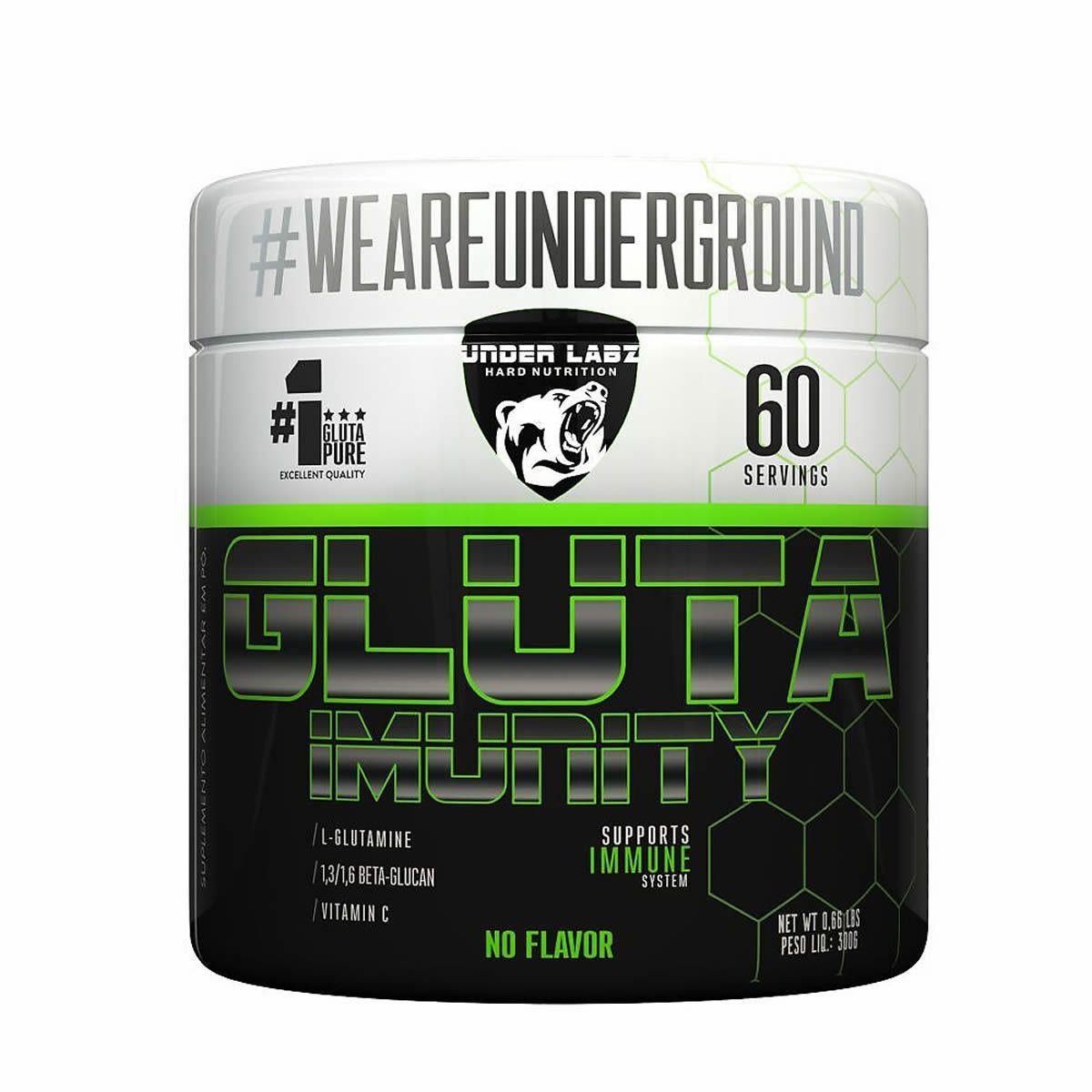 Gluta Imunity -  300g Sem Sabor -  Under Labz*** Data Venc. 30/10/2024