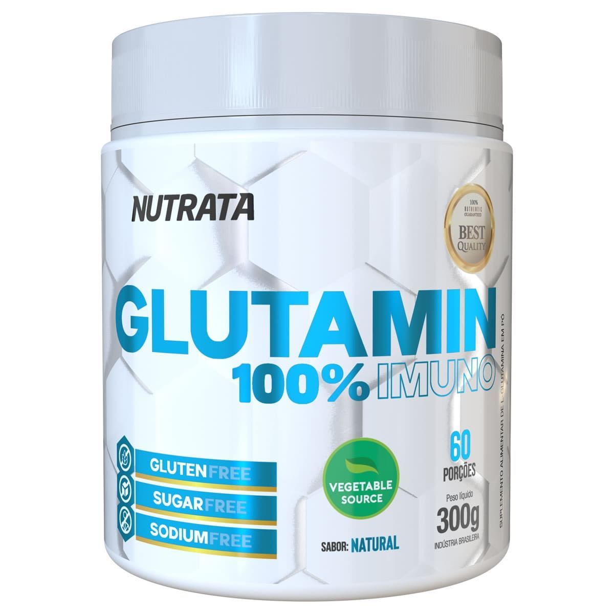Glutamin 100% Imuno - 300g Natural - Nutrata