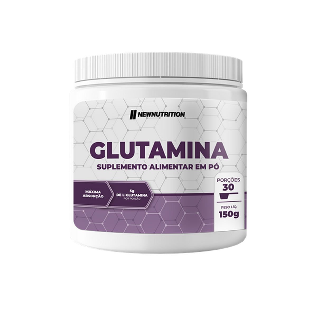 Glutamina - 150g Sem Sabor - NewNutrition