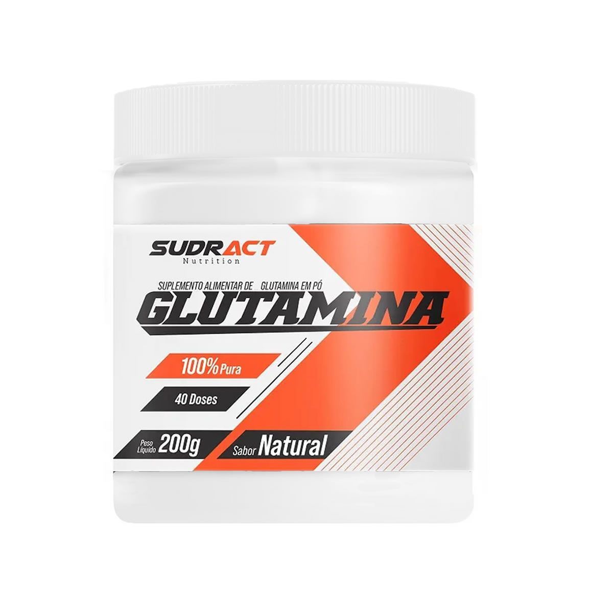 Glutamina - 200g Natural - Sudract Nutrition