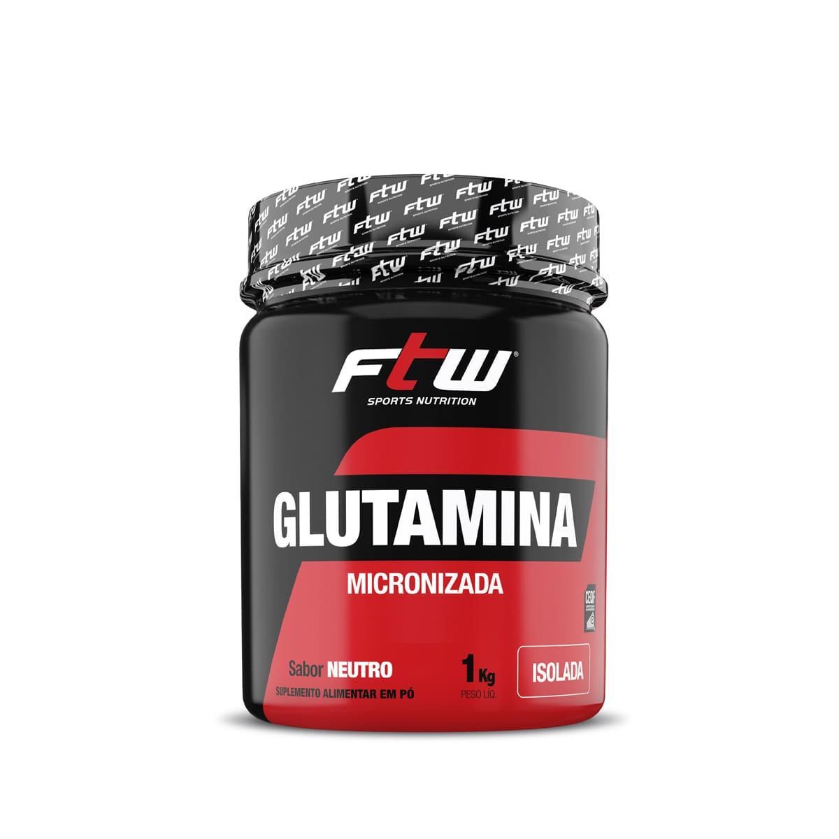 Glutamina Micronizada Isolada - 1000g Neutro - FTW