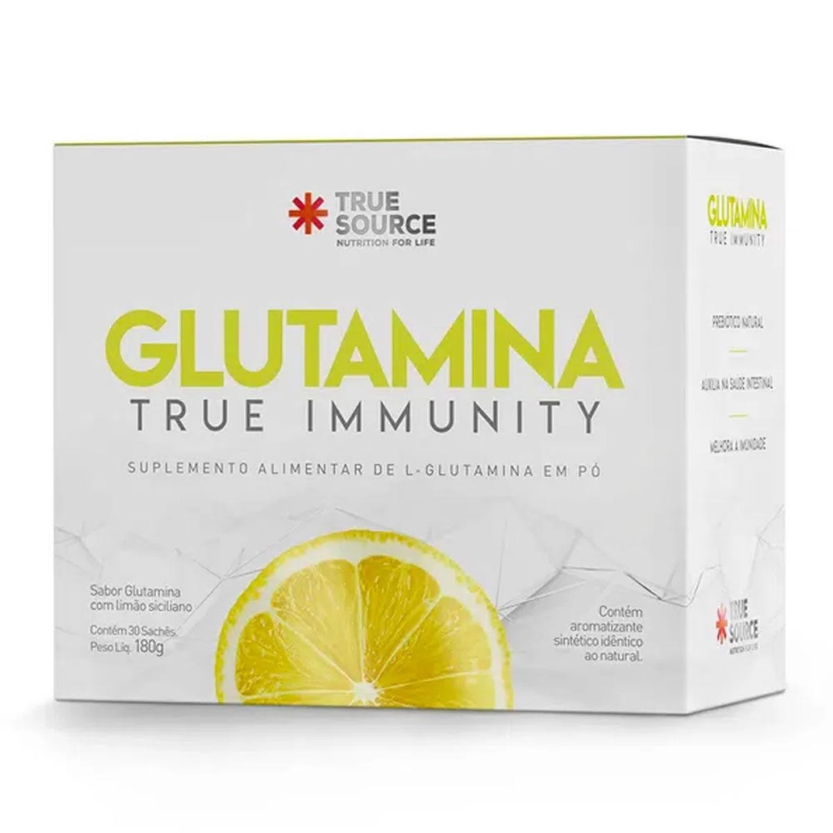 Glutamina True Immunity - 30 Sach�s 6g Lim�o Siciliano - True Source