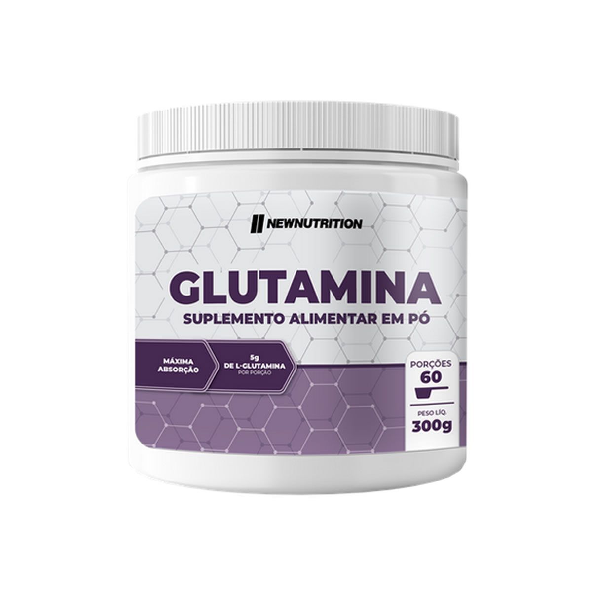 Glutamine  - 300g Sem Sabor - NewNutrition