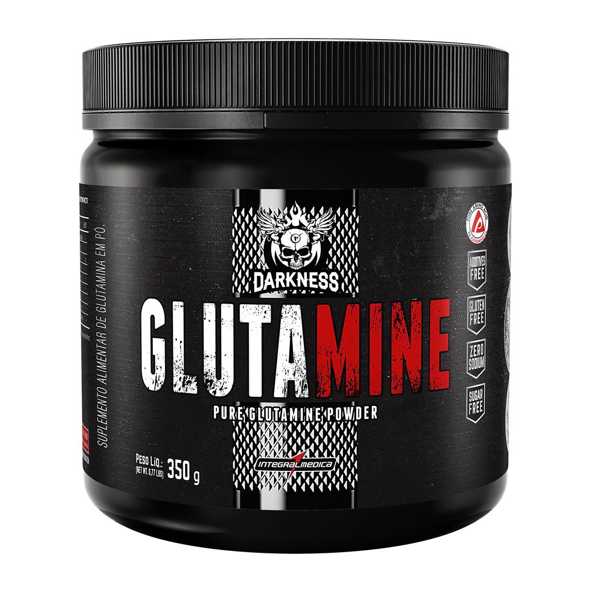 Glutamine Darkness - 350g - IntegralM�dica*** Data Venc. 30/05/2022