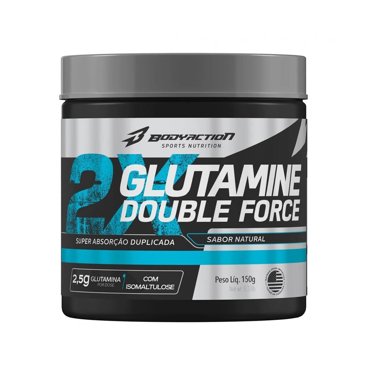 Glutamine Double Force - 150g Natural - BodyAction