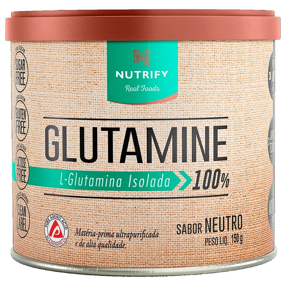Glutamine Isolada Vegan - 150g Neutro - Nutrify