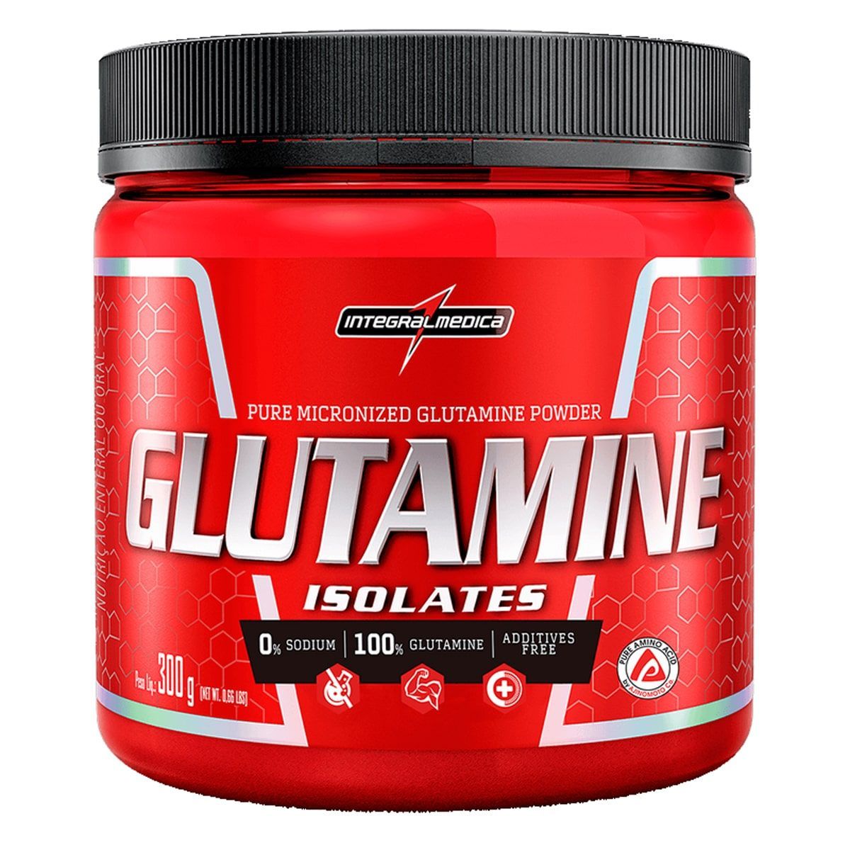 Glutamine Isolates - 300g - IntegralM�dica