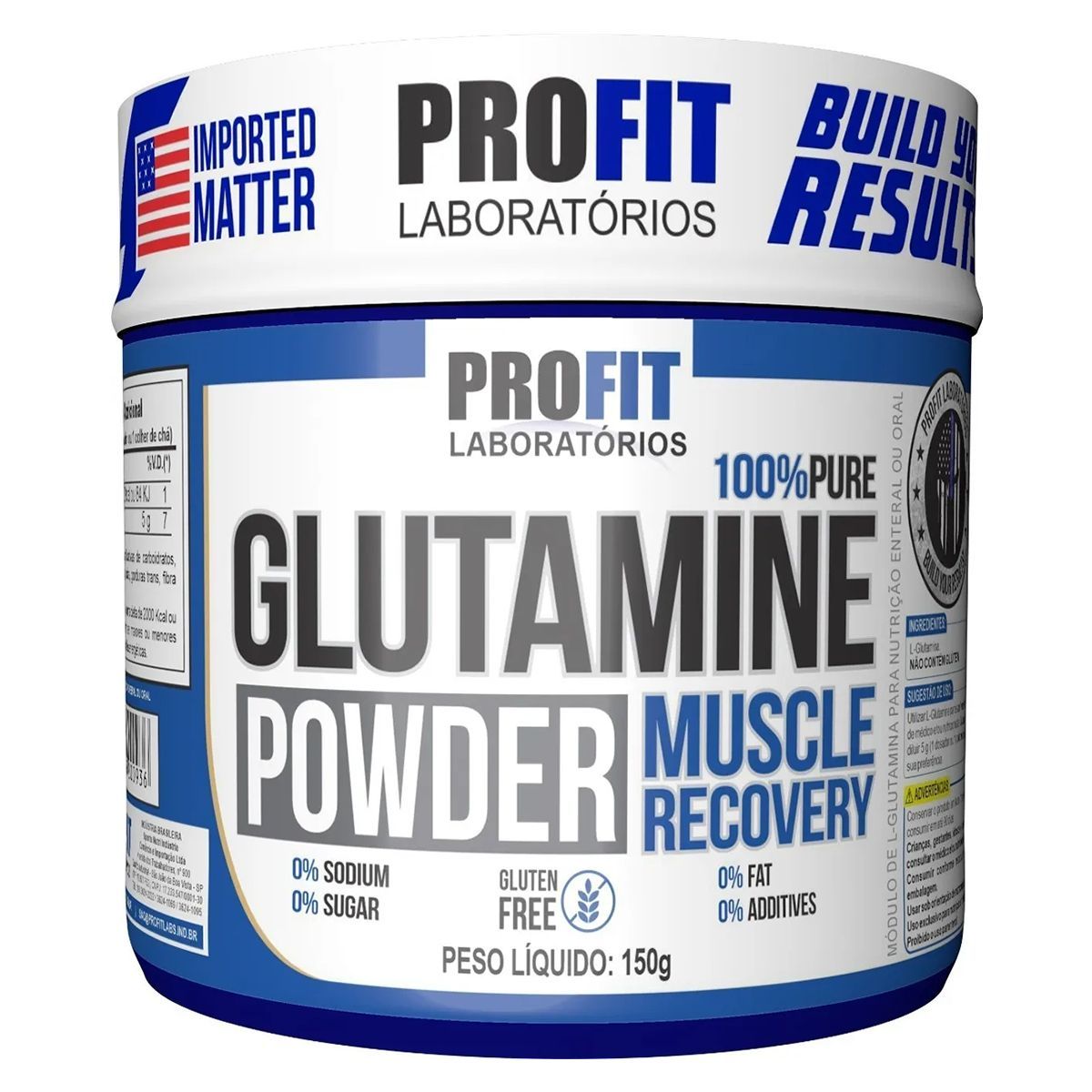 Glutamine Powder - 150g Sem Sabor - ProFit