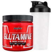 Glutamine Powder - Natural 300g  + Coqueteleira - Integralm�dica