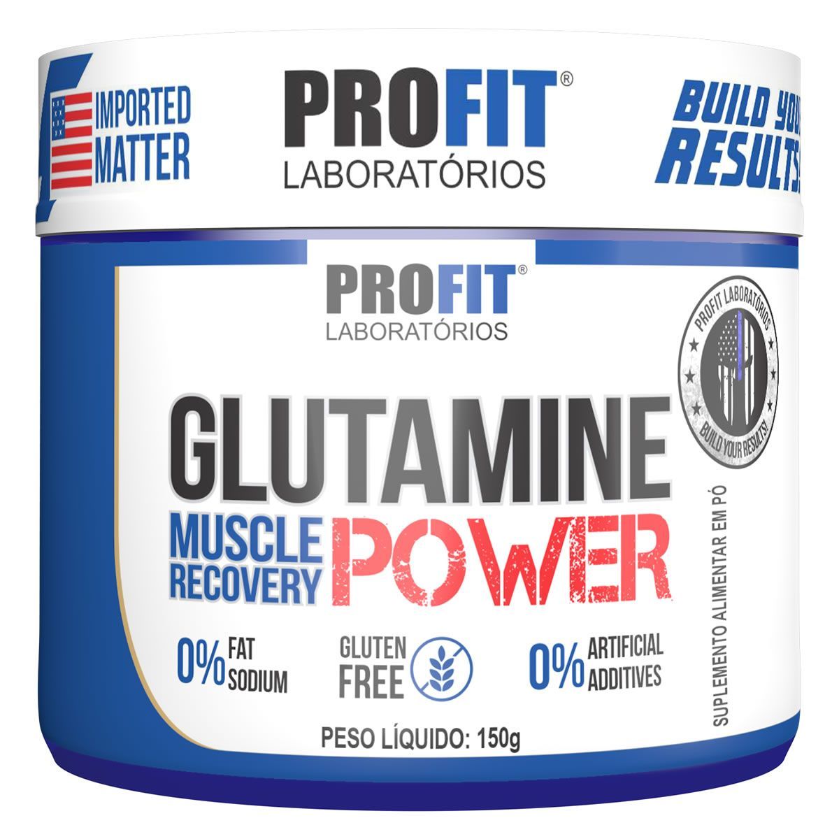 Glutamine Power - 150g Sem Sabor - Profit Laborat�rios*** Data Venc. 30/10/2025