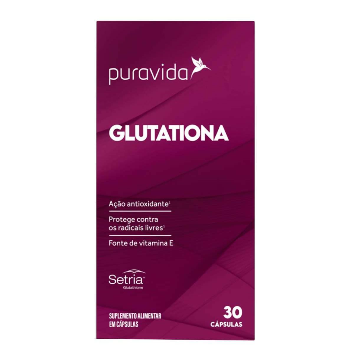 Glutationa - 30 C�psulas - Puravida