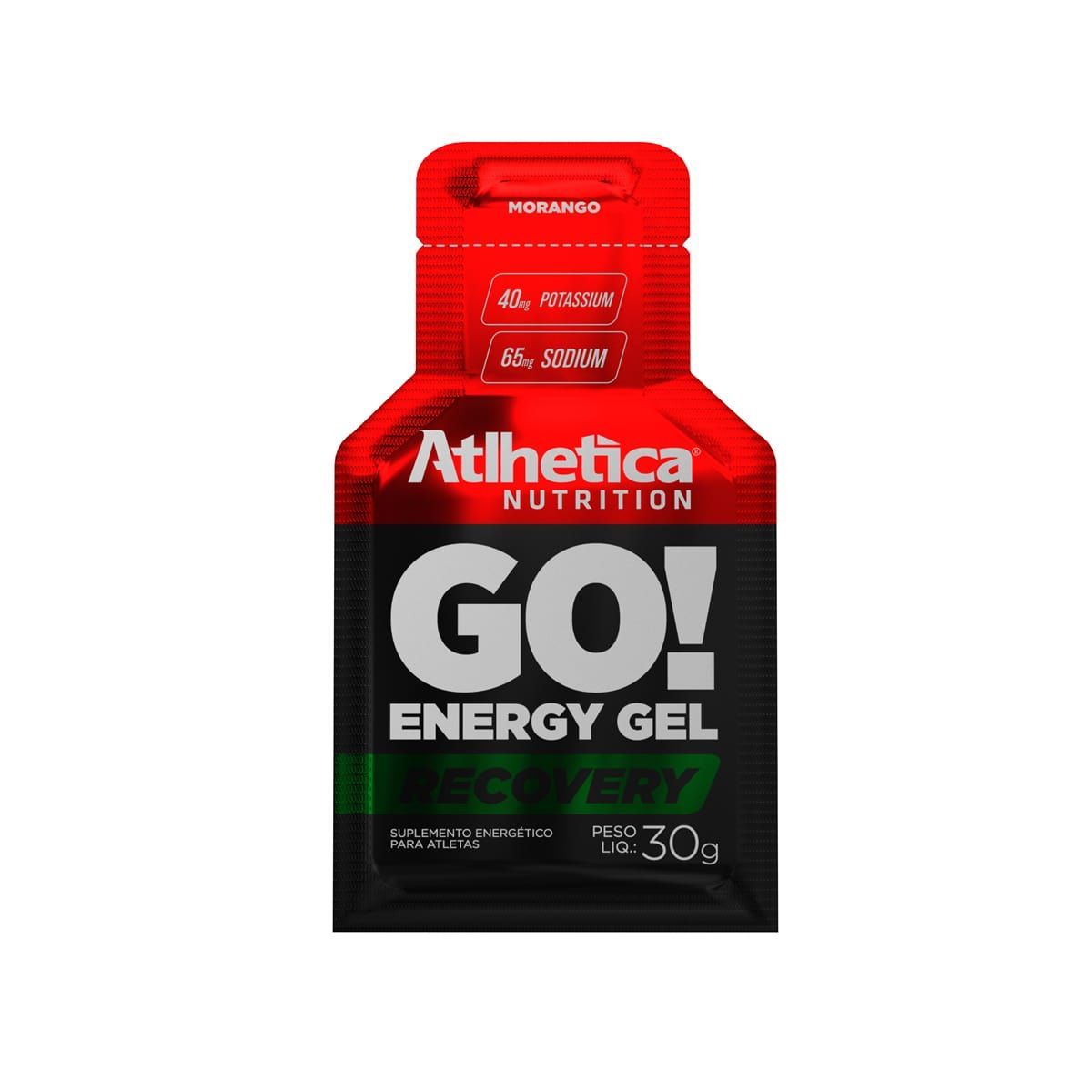 Go Energy Gel - 1 Sach� Morango - Atlhetica Nutrition