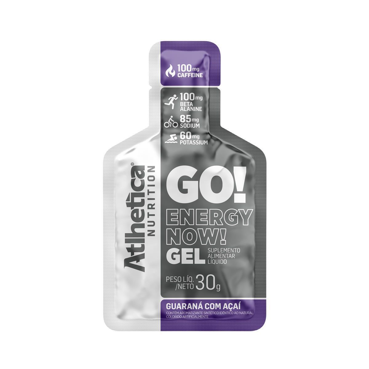 Go! Energy Now Gel - 1 Sach� de 30g Guaran� com A�a� - Atlhetica Nutrition