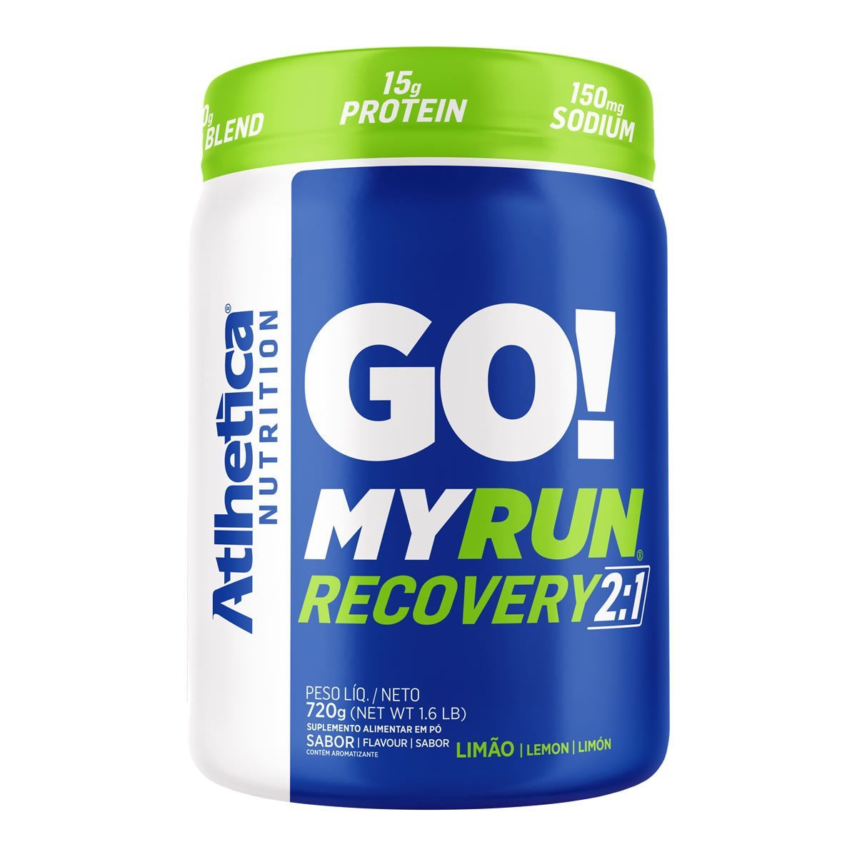 Go! My Run Recovery 2:1 - 720g  Lim�o - Atlhetica Nutrition