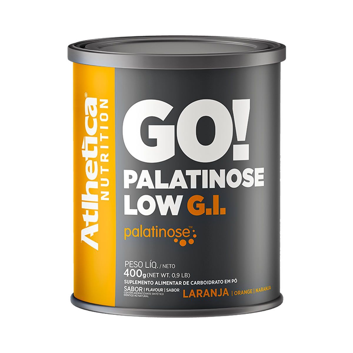 Go! Palatinose Low G.I. - 400g Laranja - Atlhetica Nutrition