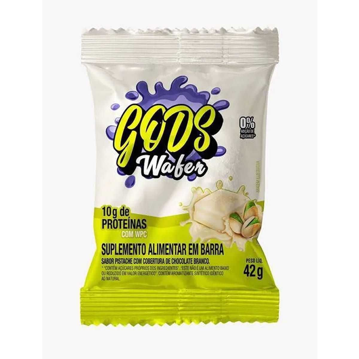 Gods Wafer  - 1 Unidade de 42g Pistache - Canibal