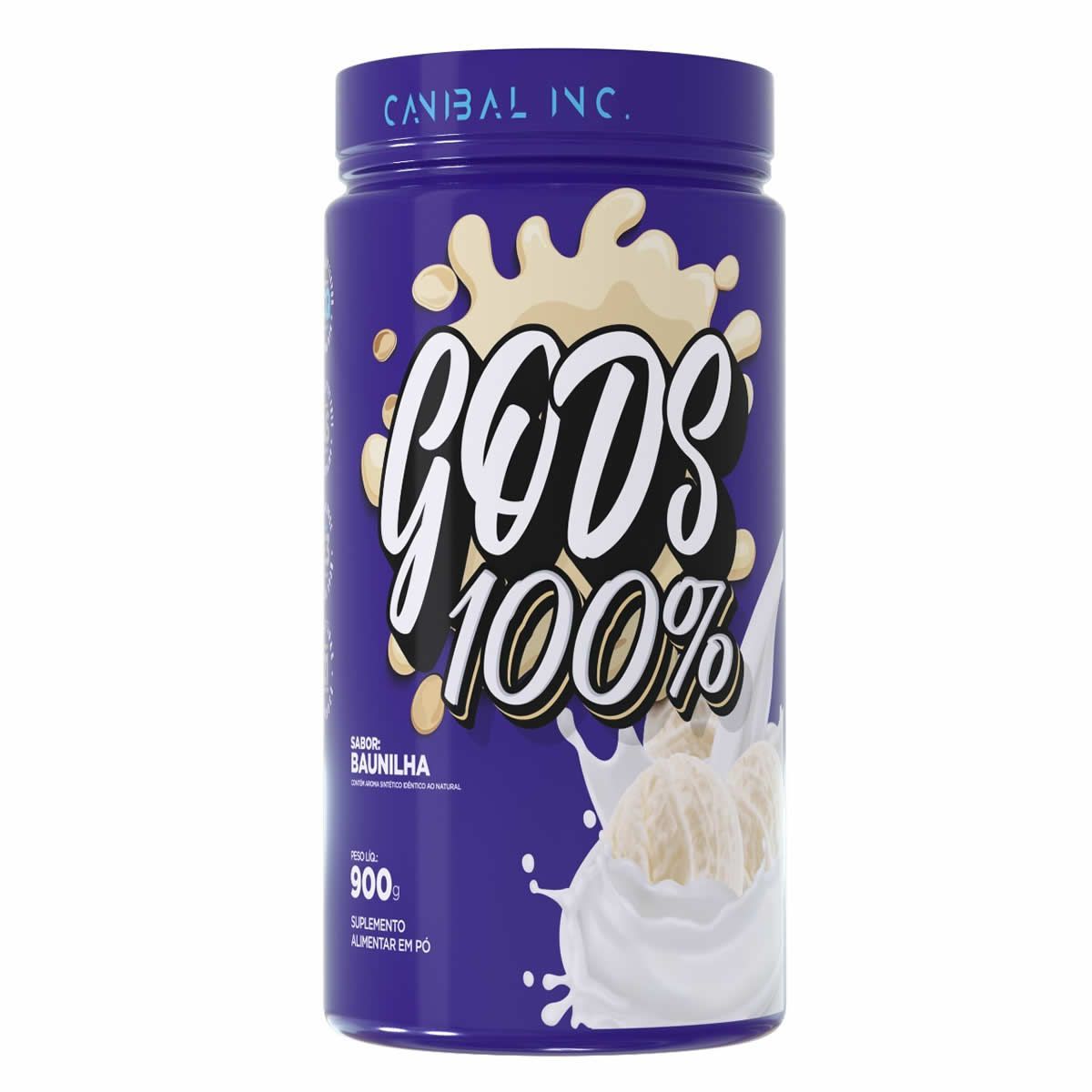 Gods Whey 100% - 900g Baunilha - Canibal
