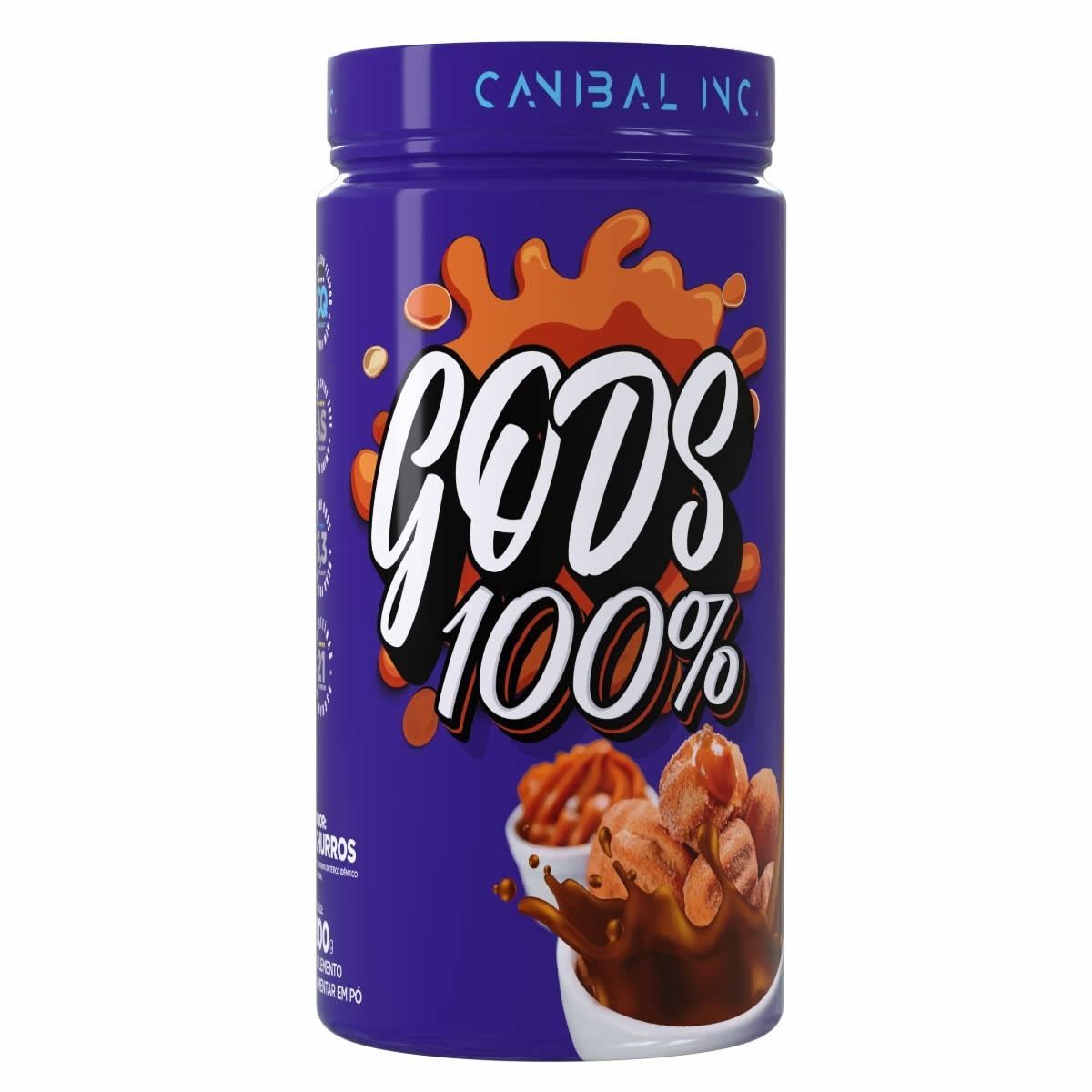 Gods Whey 100% - 900g Churros - Canibal