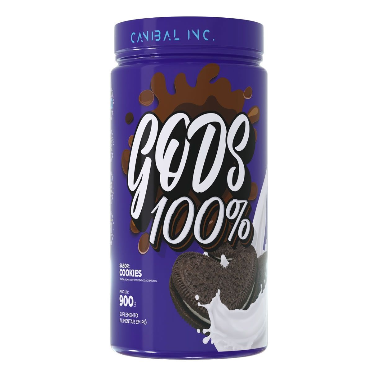 Gods Whey 100% - 900g Cookies - Canibal