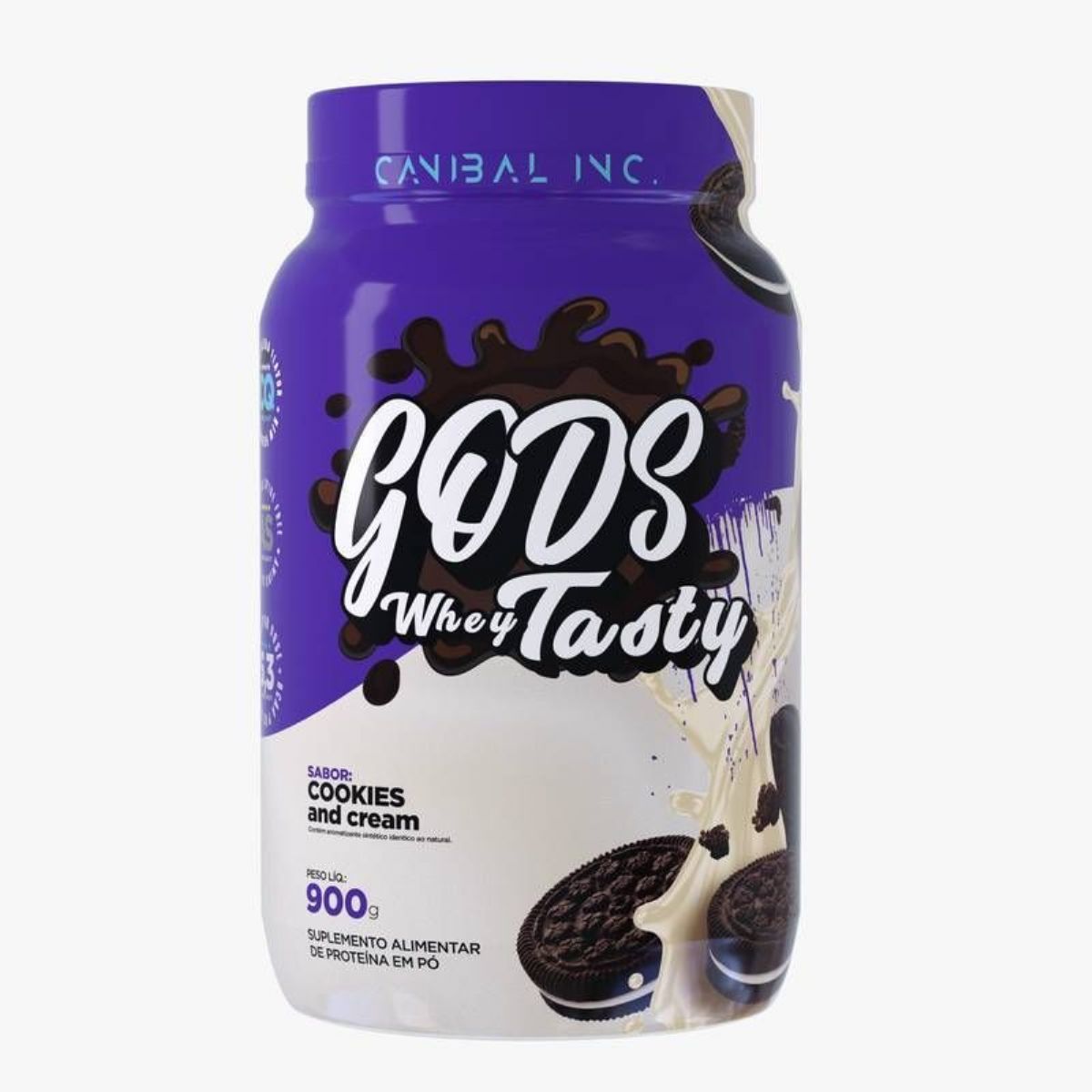 Gods Whey Tasty - 900g Cookies - Canibal