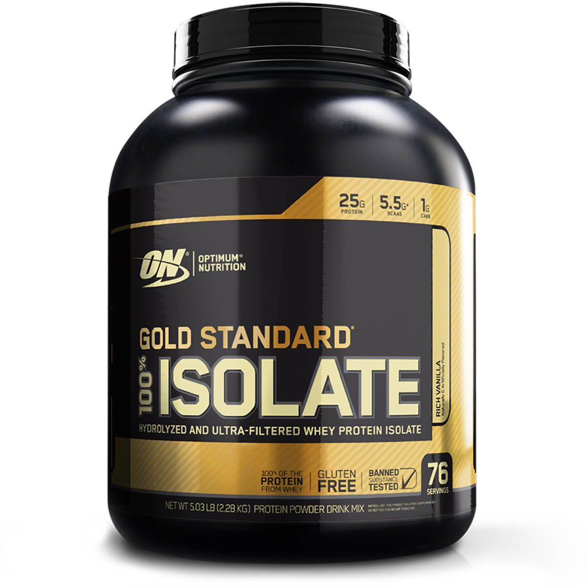 Gold Standard 100% Isolate - 2280g Rich Vanilla - Optimum Nutrition