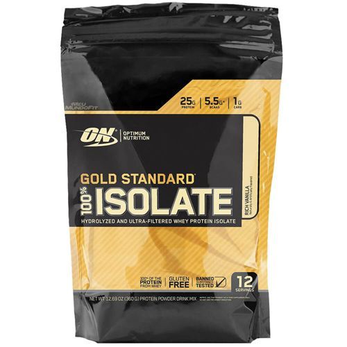Gold Standard 100% Isolate - 360g Rich Vanilla - Optimum Nutrition