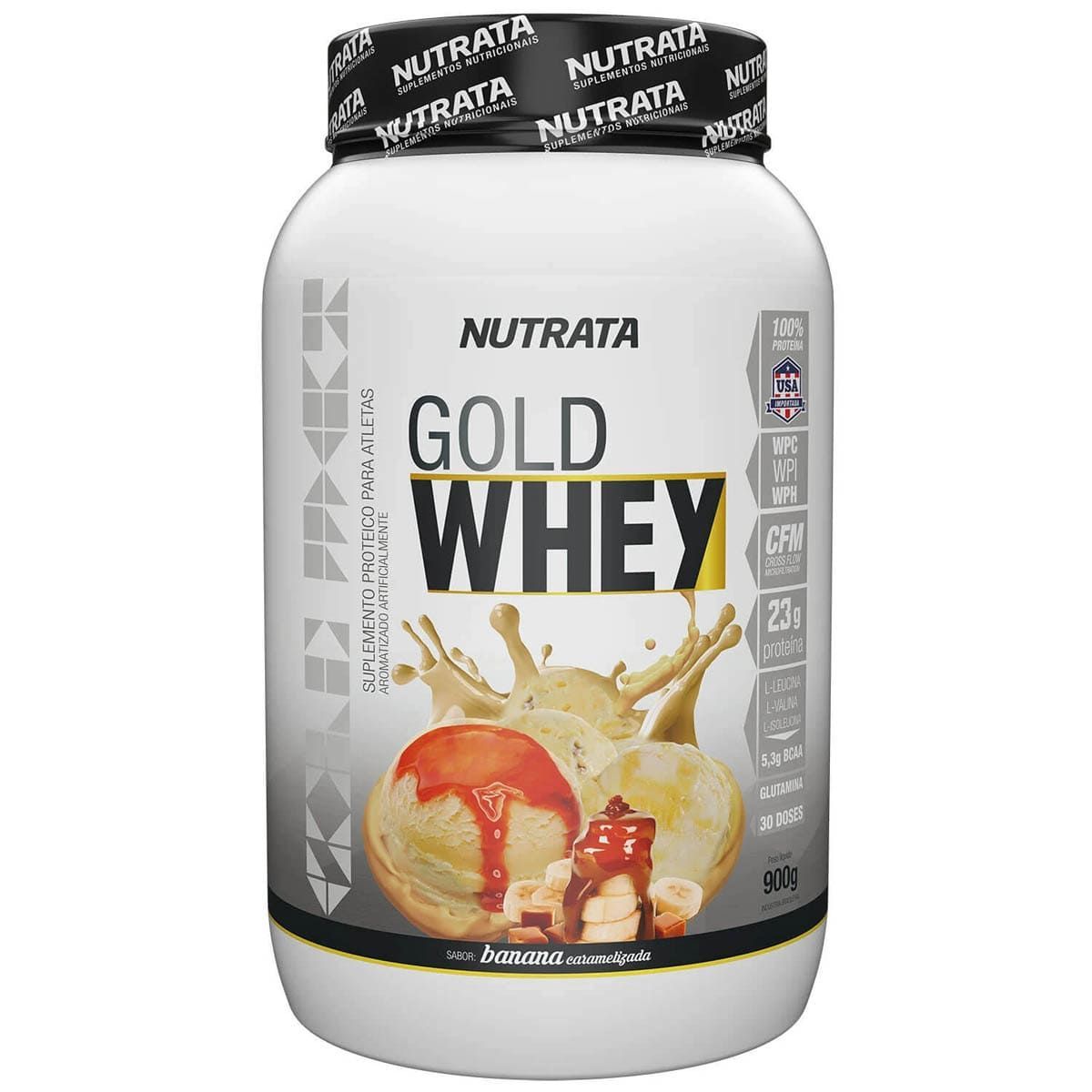 Gold Whey - 900g Banana Caramelizada - Nutrata