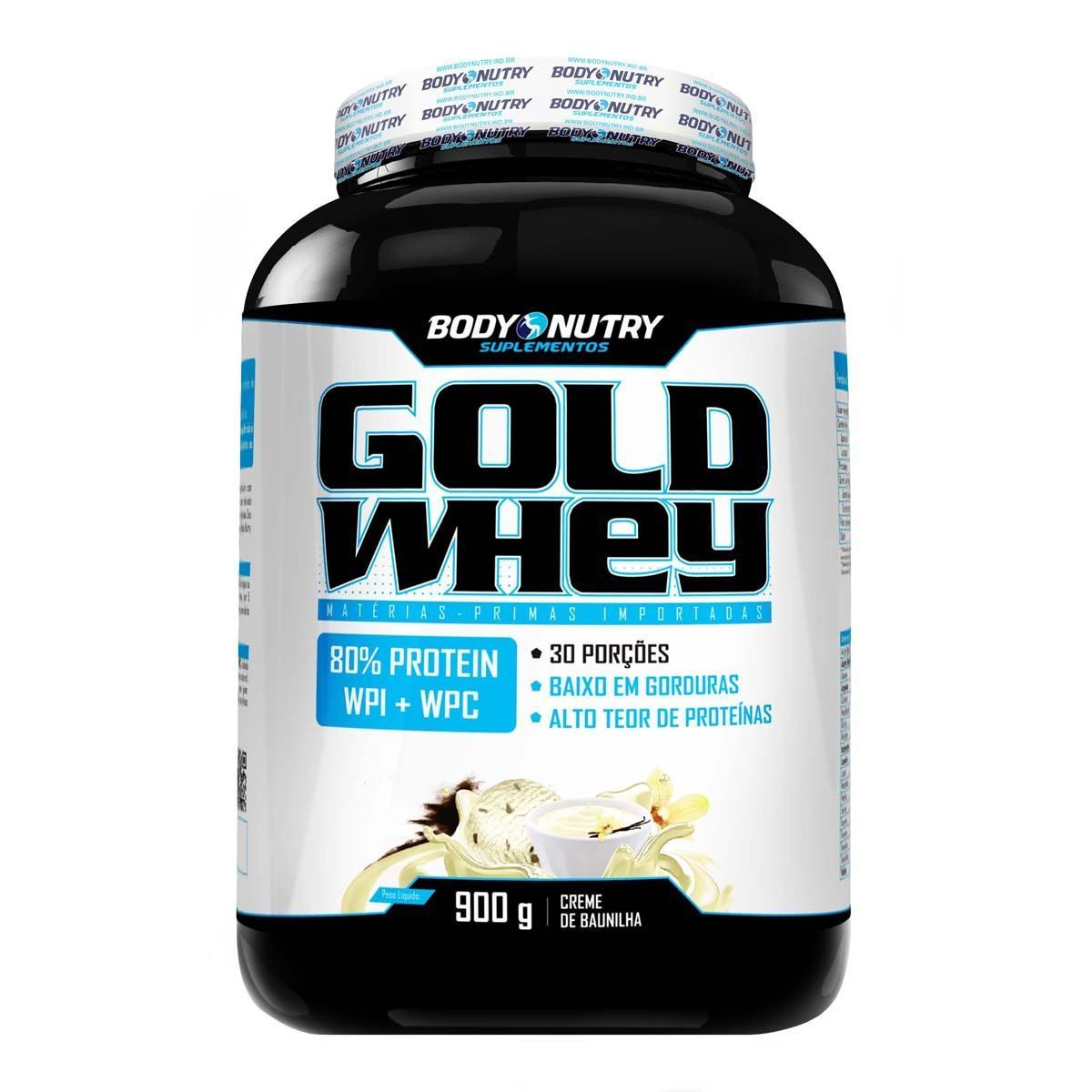 Gold Whey - 900g Creme de Baunilha - Body Nutry