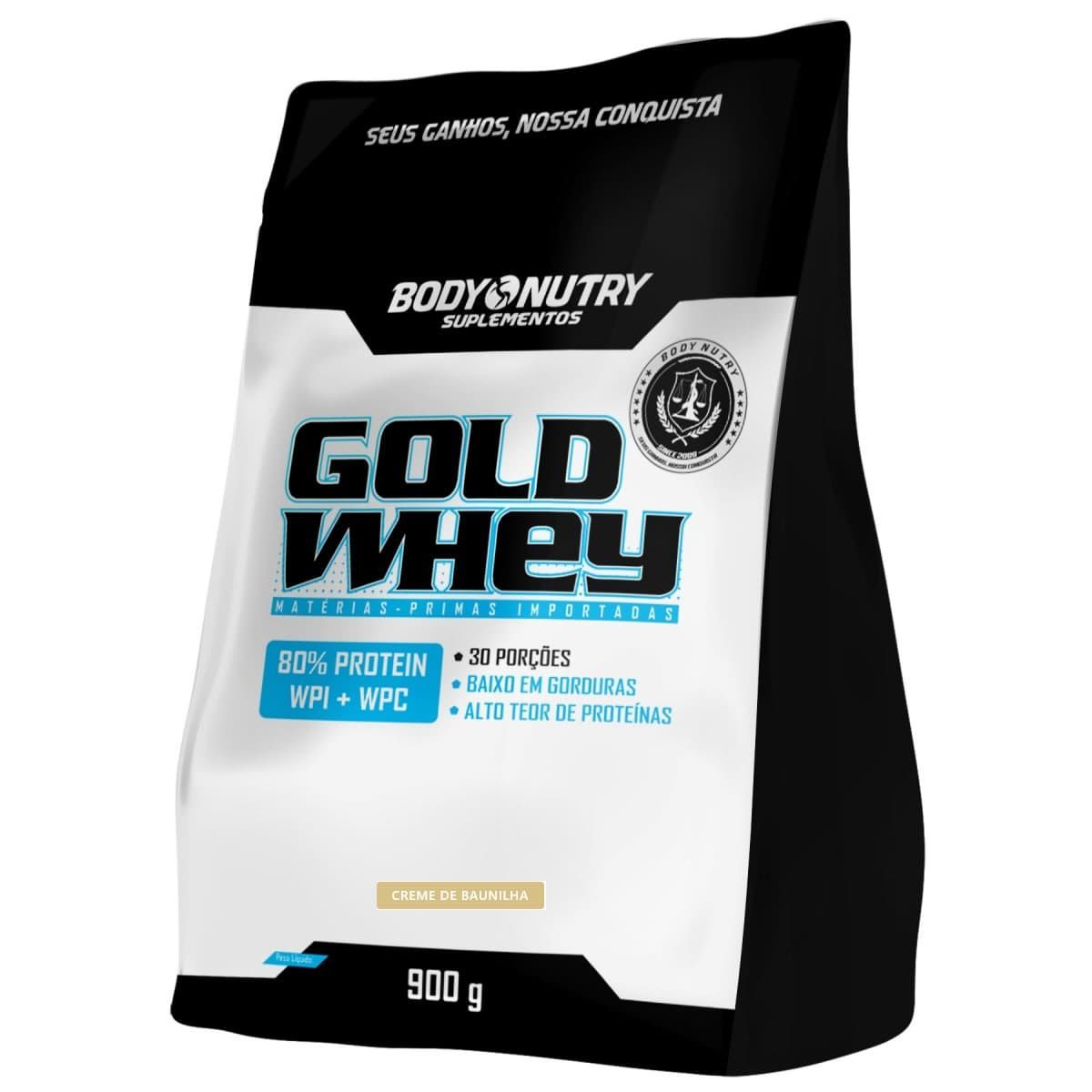 Gold Whey - 900g Refil Baunilha - Body Nutry*** Data Venc. 21/03/2024