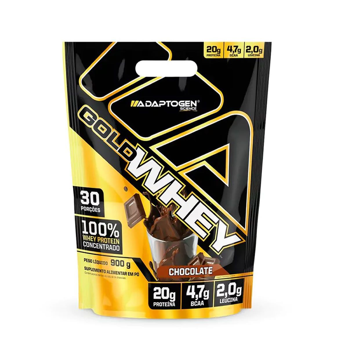 Gold Whey - 900g Refil Chocolate - Adaptogen