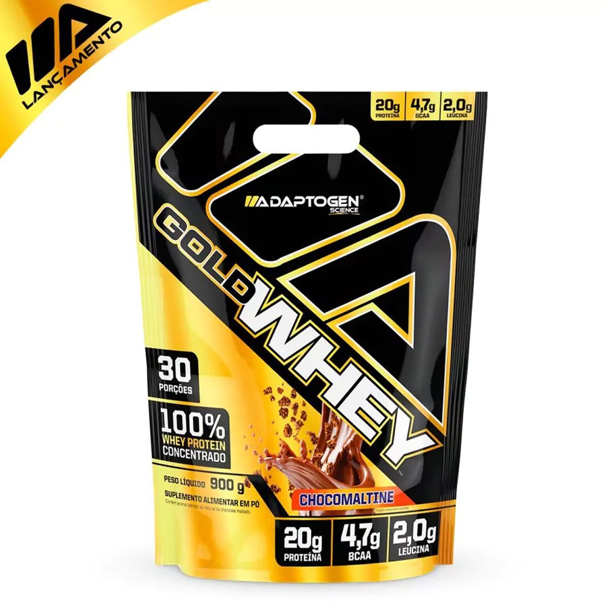 Gold Whey - 900g Refil Chocomaltine - Adaptogen