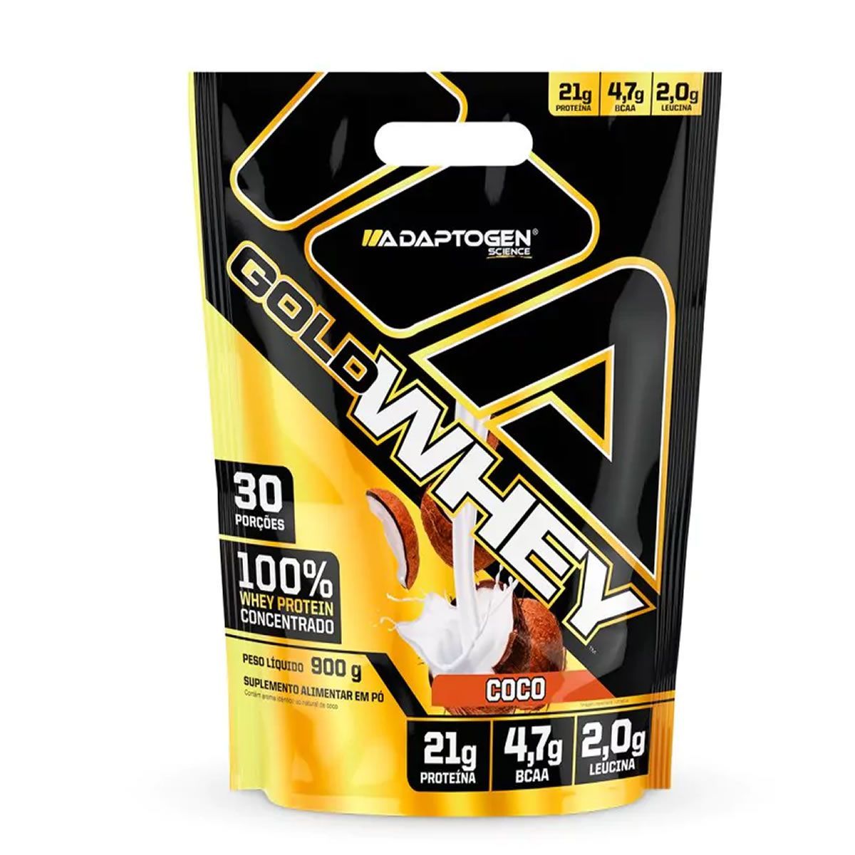 Gold Whey - 900g Refil Coco - Adaptogen