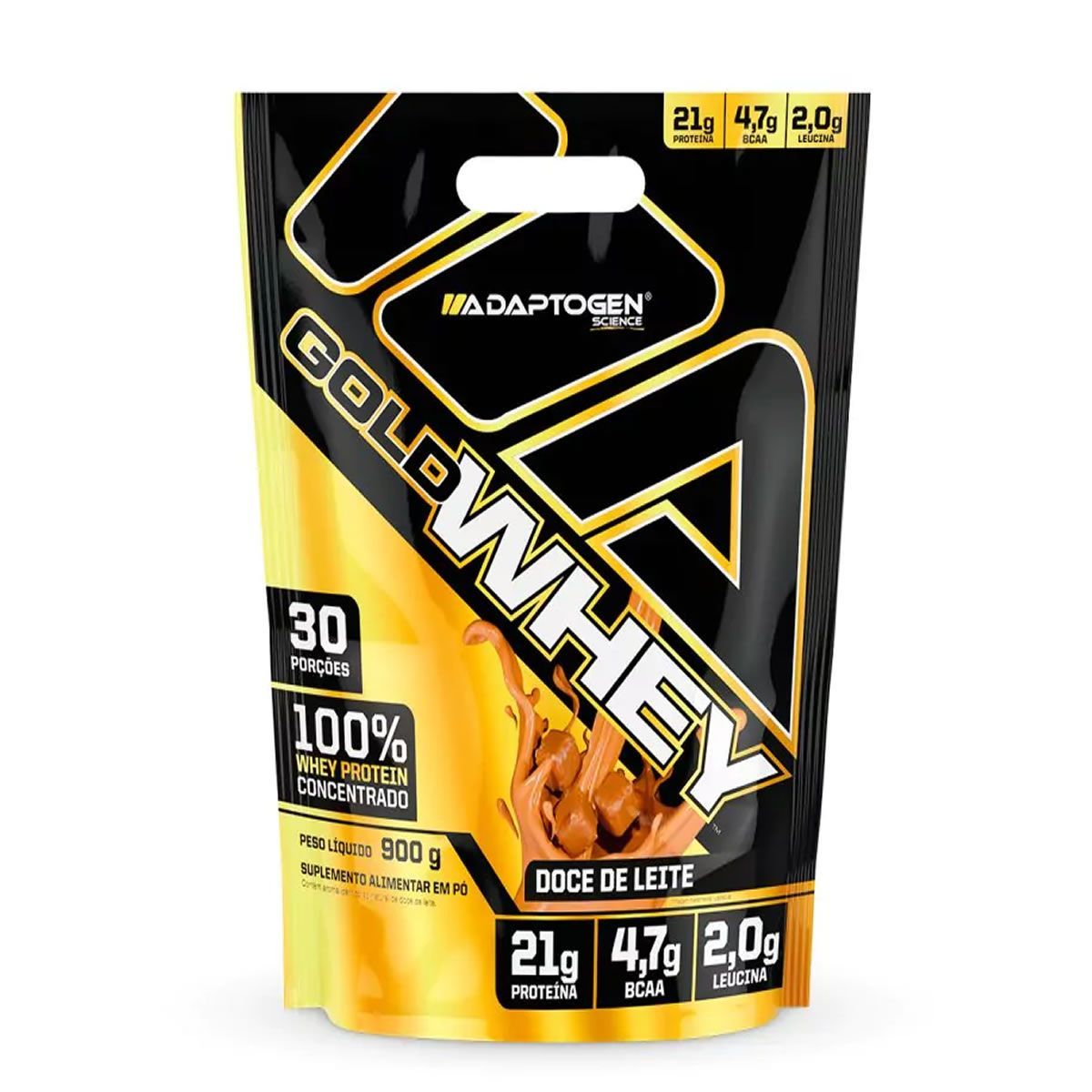 Gold Whey - 900g Refil Doce de Leite - Adaptogen