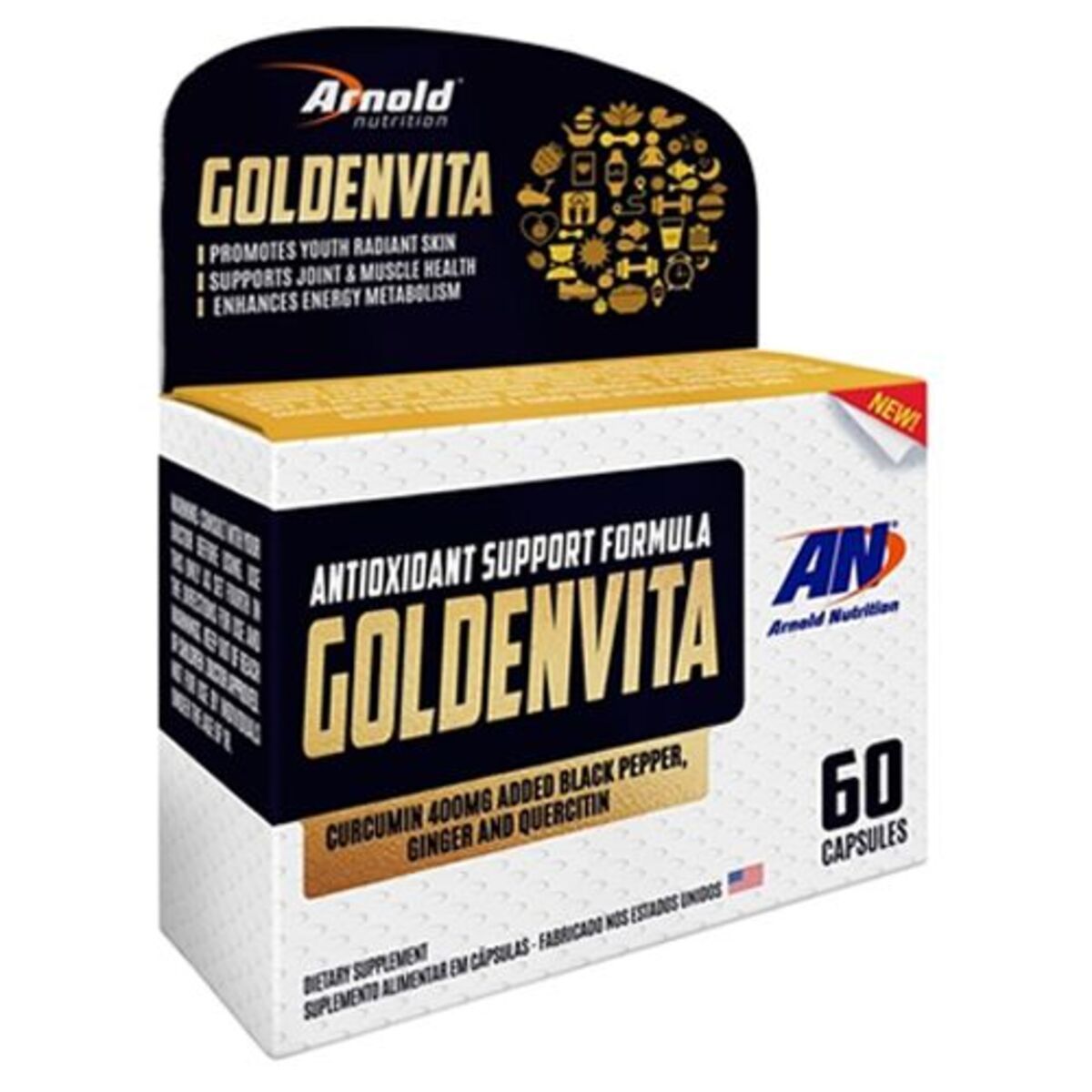 Goldenvita - 60 C�psulas - Arnold Nutrition