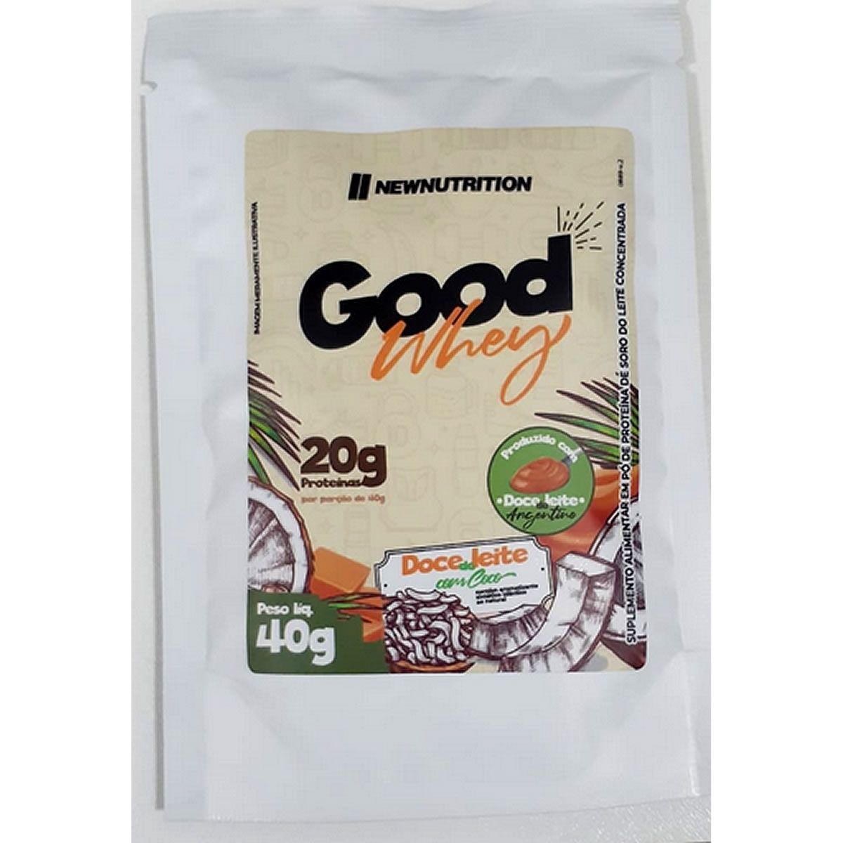 Good Whey - 1 Sach� 40g Doce de Leite com Coco - NewNutrition