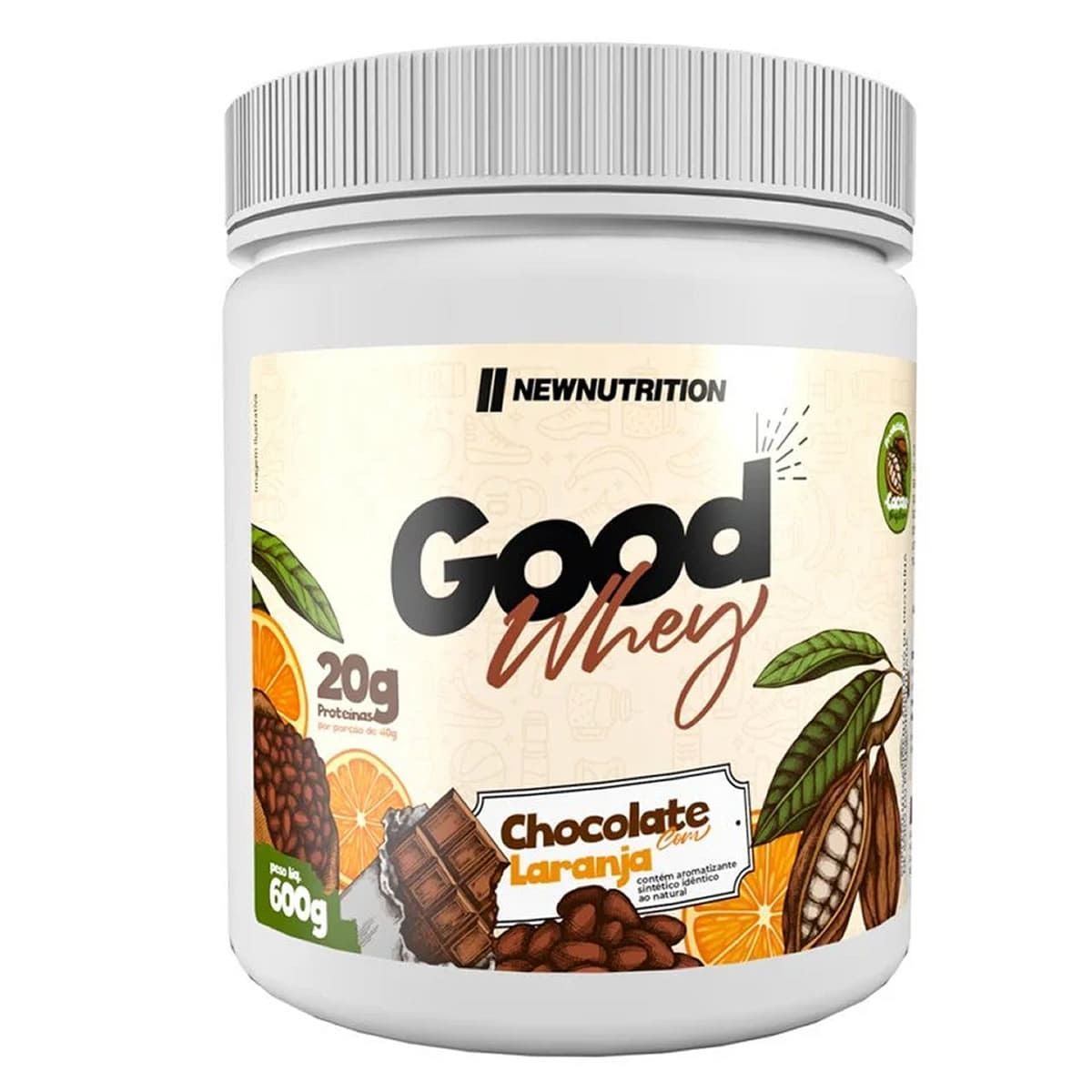 Good Whey - 600g Chocolate Com Laranja - NewNutrition*** Data Venc. 30/5/23