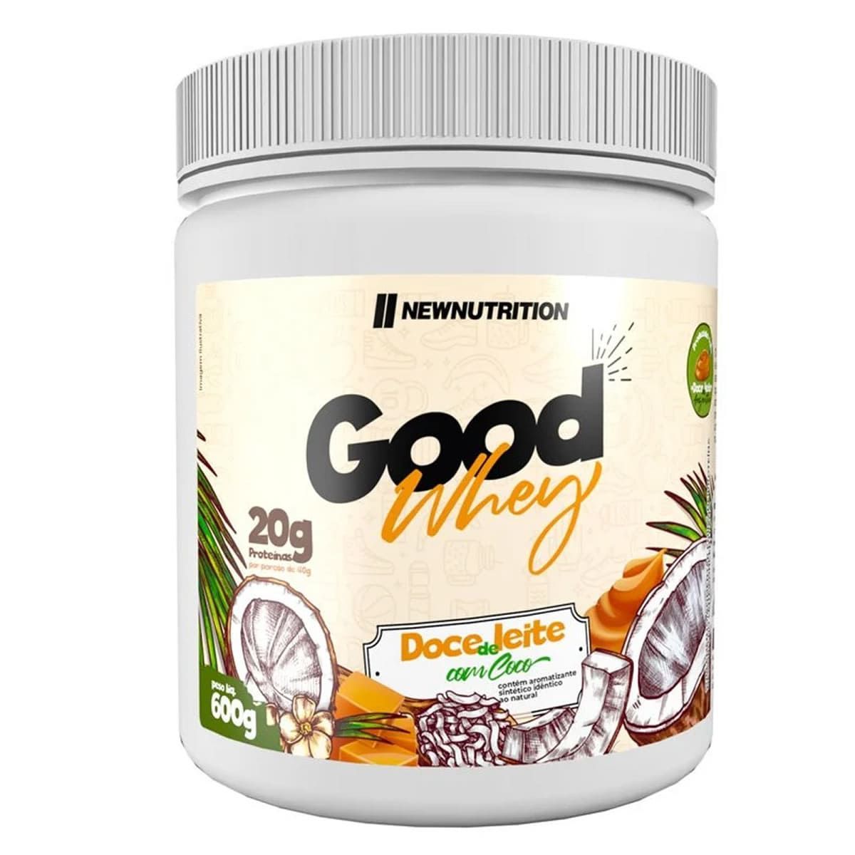 Good Whey - 600g Doce de Leite Com Coco - NewNutrition