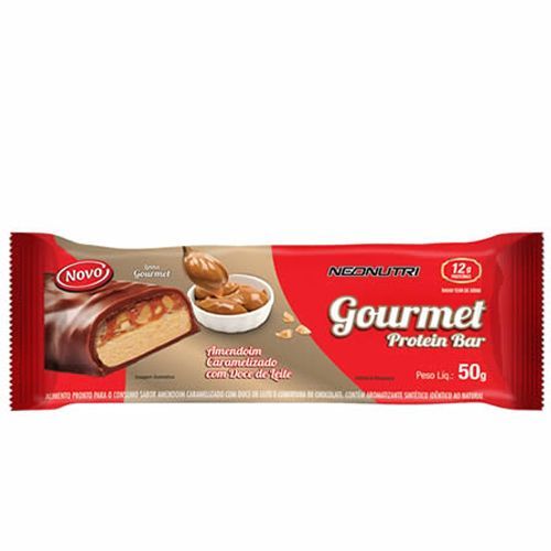 Gourmet Protein Bar - 1 Barra 50g Amendoim D.Leite - NeoNutri