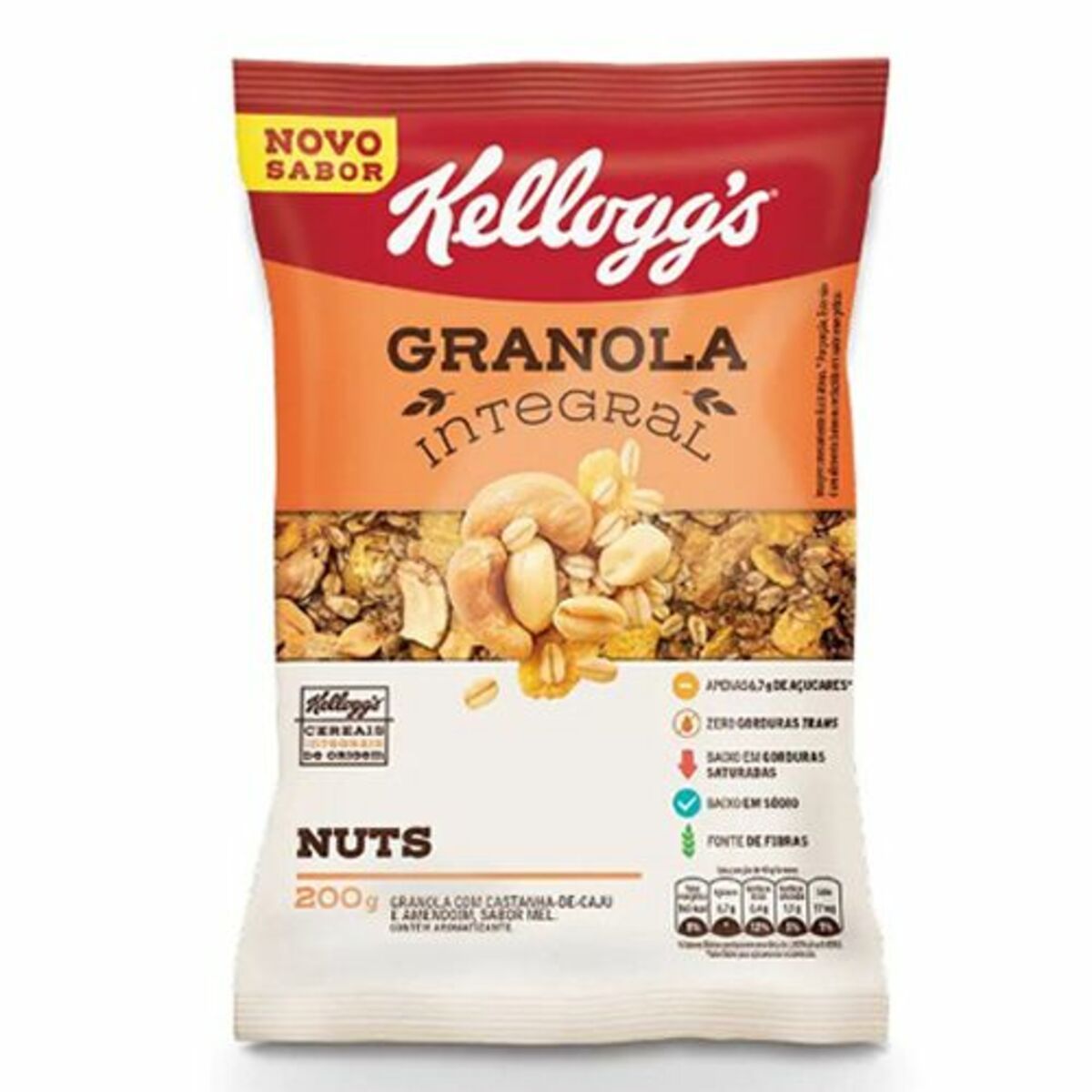 Granola Integral - 200g Nuts - Kellogg�s