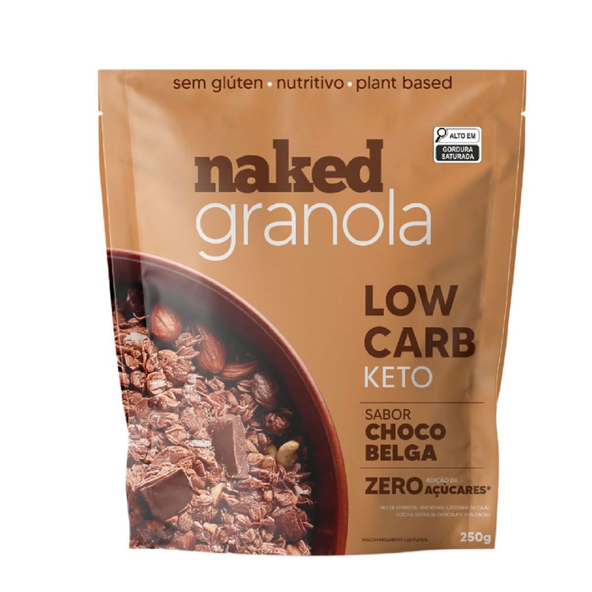 Granola Naked -250g Chocolate Belga - Naked
