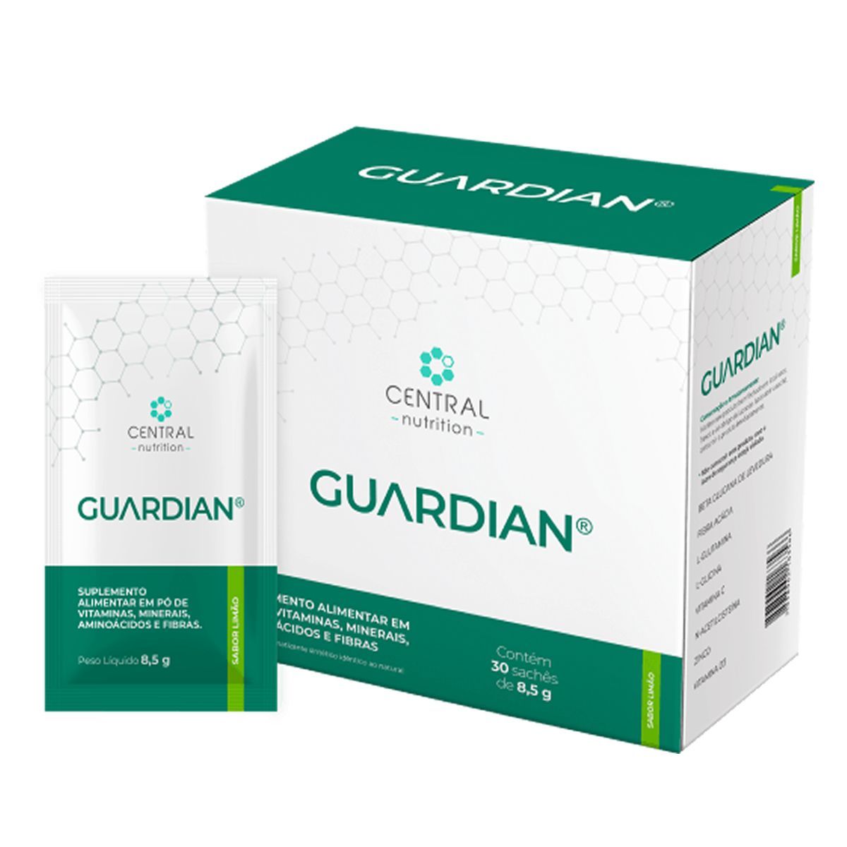 Guardian Suplemento Alimentar em P� - 30 Sach�s 8,5g Lim�o - Central Nutrition